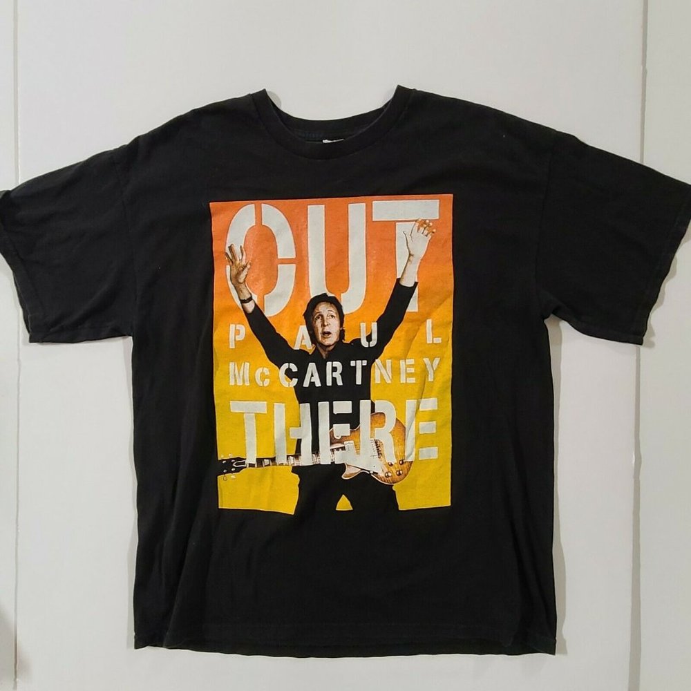 Paul McCartney Out There Concert Tour T Shirt Size XL Farewell Candlestick Park